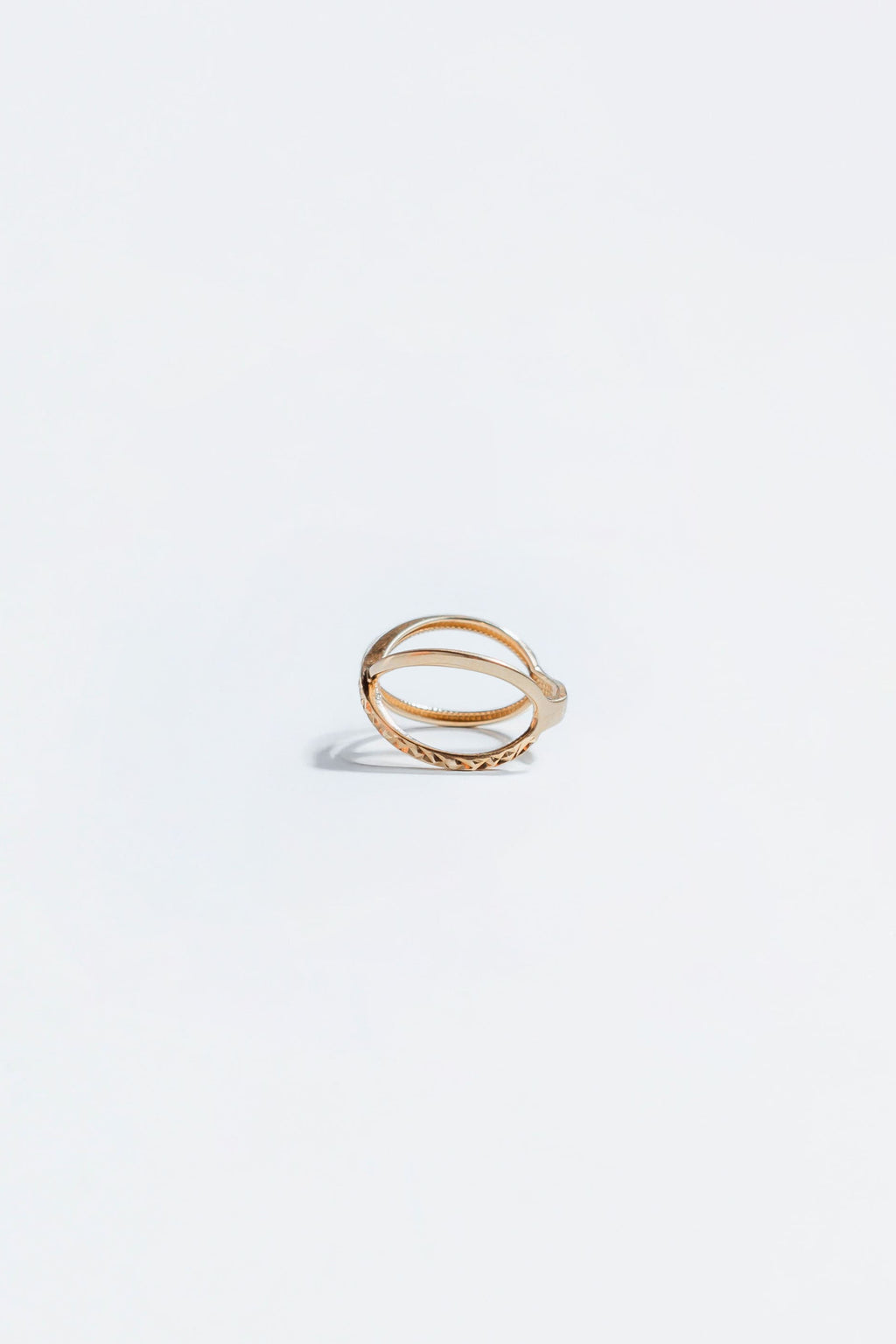 ANILLO CRUZADO DIAMANTADO