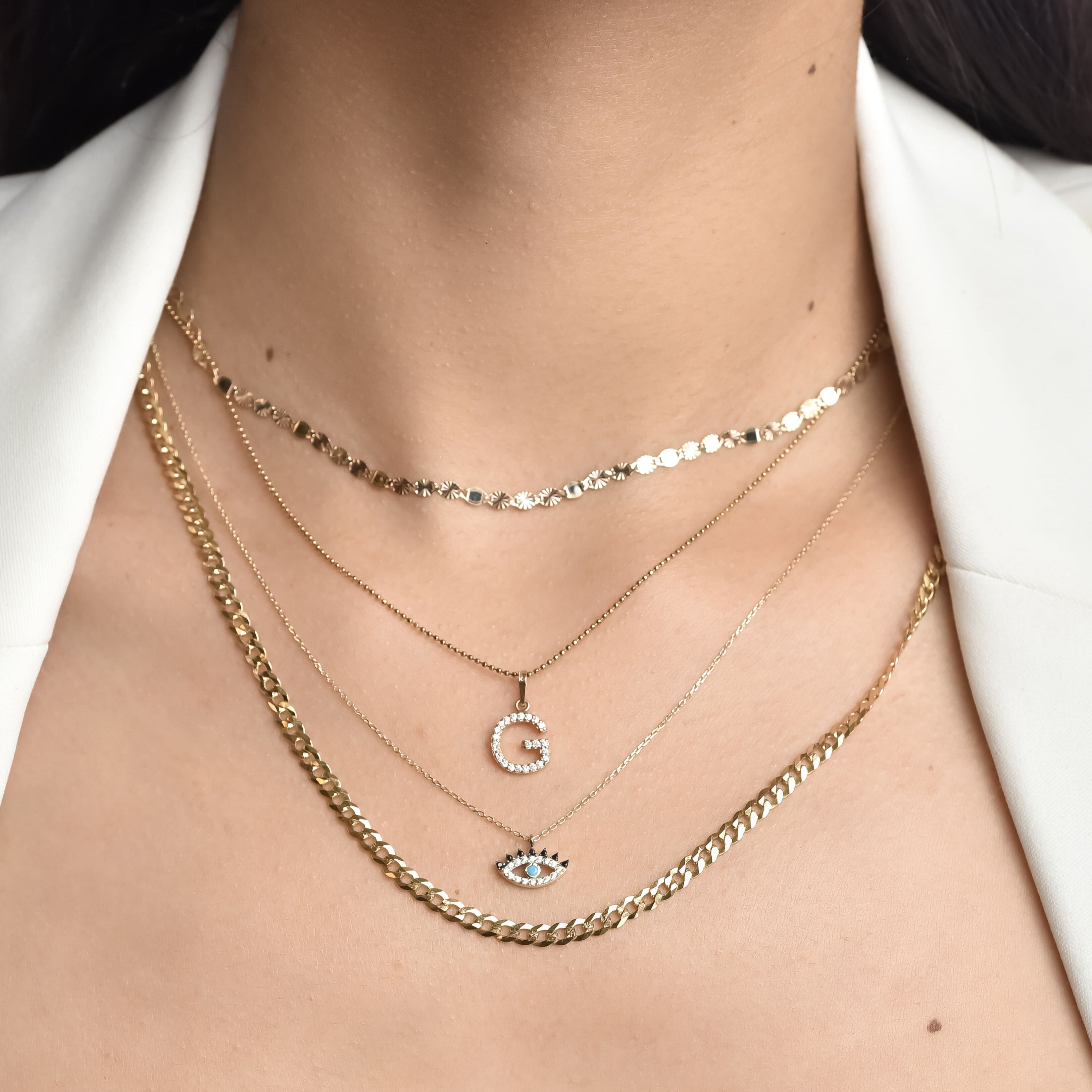 CADENA CON OJO TURCO